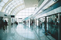 Airport in Dubai, United Arab Emirates. Original public domain image from Wikimedia Commons