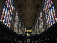 Kings college chapel, Cambridge. Original public domain image from Wikimedia Commons