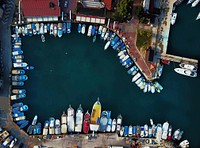 Dock drone view. Original public domain image from Wikimedia Commons