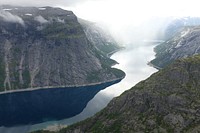 Trolltunga, Norway. Original public domain image from <a href="https://commons.wikimedia.org/wiki/File:Trolltunga,_Norway_(Unsplash).jpg" target="_blank" rel="noopener noreferrer nofollow">Wikimedia Commons</a>
