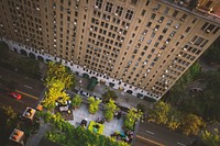 Looking down at Parc Vend&ocirc;me condominiums, Manhattan. Original public domain image from <a href="https://commons.wikimedia.org/wiki/File:Benjamin_Child_2015-06-01_(Unsplash).jpg" target="_blank">Wikimedia Commons</a>