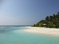 Beaches of the Maldives. Original public domain image from Wikimedia Commons