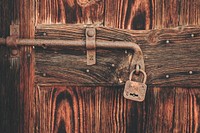 Locked wooden door. Original public domain image from <a href="https://commons.wikimedia.org/wiki/File:Cristina_Gottardi_2017-01-19_(Unsplash).jpg" target="_blank">Wikimedia Commons</a>