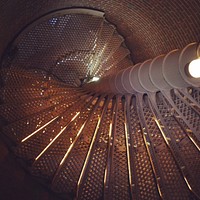 Helix stairs. Original public domain image from Wikimedia Commons