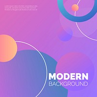 Colorful round modern background vector