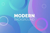 Colorful round modern background vector