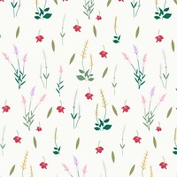 Wildflower pattern psd floral background