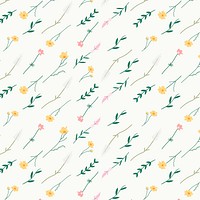 Wildflower pattern psd floral background