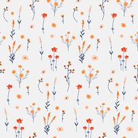 Wildflower pattern psd floral background