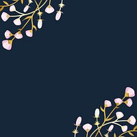 Floral pattern with blank space vector
