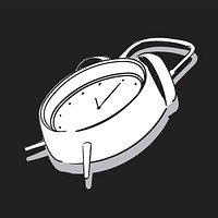 <p>llustration drawing of alarm clock</p>