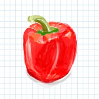 Hand drawn pepper watercolor style