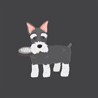 Cute illustration of a scottish terrier dog