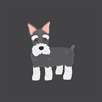 Cute illustration of a scottish terrier dog