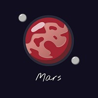 Planet Mars vector