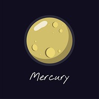 Planet Mercury vector