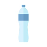 Simple illustration of a bottled water