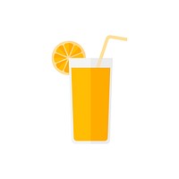 Orange juice vector