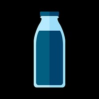 Simple illustration of a bottled drink