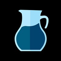 Simple illustration of a jug of juice