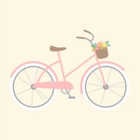 Illustration of a girly bicycle