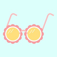 Simple illustration of a pair of sunglasses