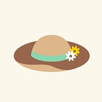 Simple illustration of a girly hat