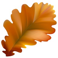 Illustration of leaf isolated on white background