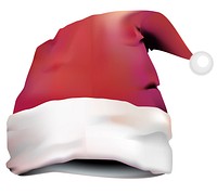 Illustration of Santa Claus hat