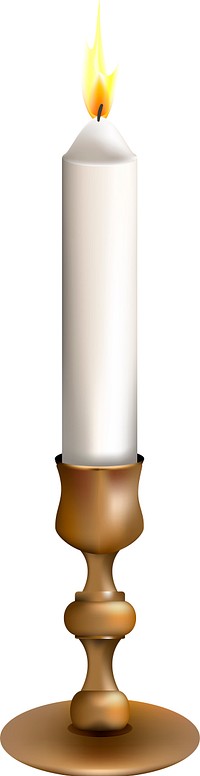 Illustration of candle isolated on white background