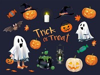 Halloween  vector set