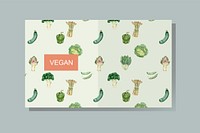 Vegan book cover vector