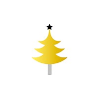 Illustration of christmas tree icon