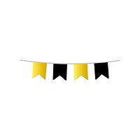 Illustration of party bunting icon