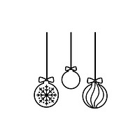 Illustration of new year decoration icon