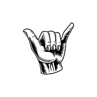 Illustration of a hand sign