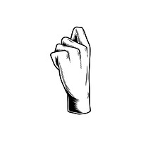 Illustration of hand gesture icon