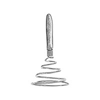 Vintage illustration of a whisk