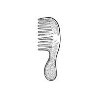 Vintage illustration of a comb