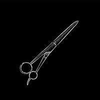 Vintage illustration of a pair of scissors