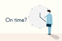 Illustration of the concept "On time ?"