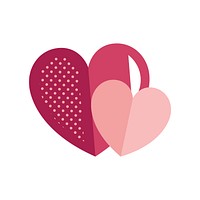 Valentine&#39;s Day heart icon vector
