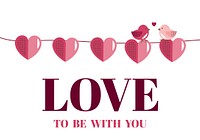 Valentine&#39;s Day banner decoration vector