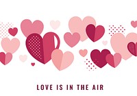 Valentine&#39;s Day banner decoration vector