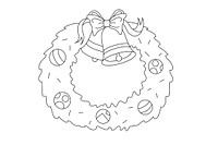 Christmas wreath vector