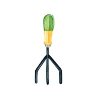 Hand drawn hand cultivator planting tool