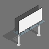 Vector of billboard advertising icon