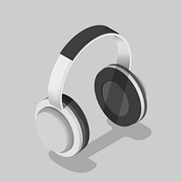 Vector icon of  headphones