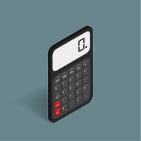 Vector image of calculator icon