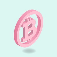 Vector icon of bitcoin icon